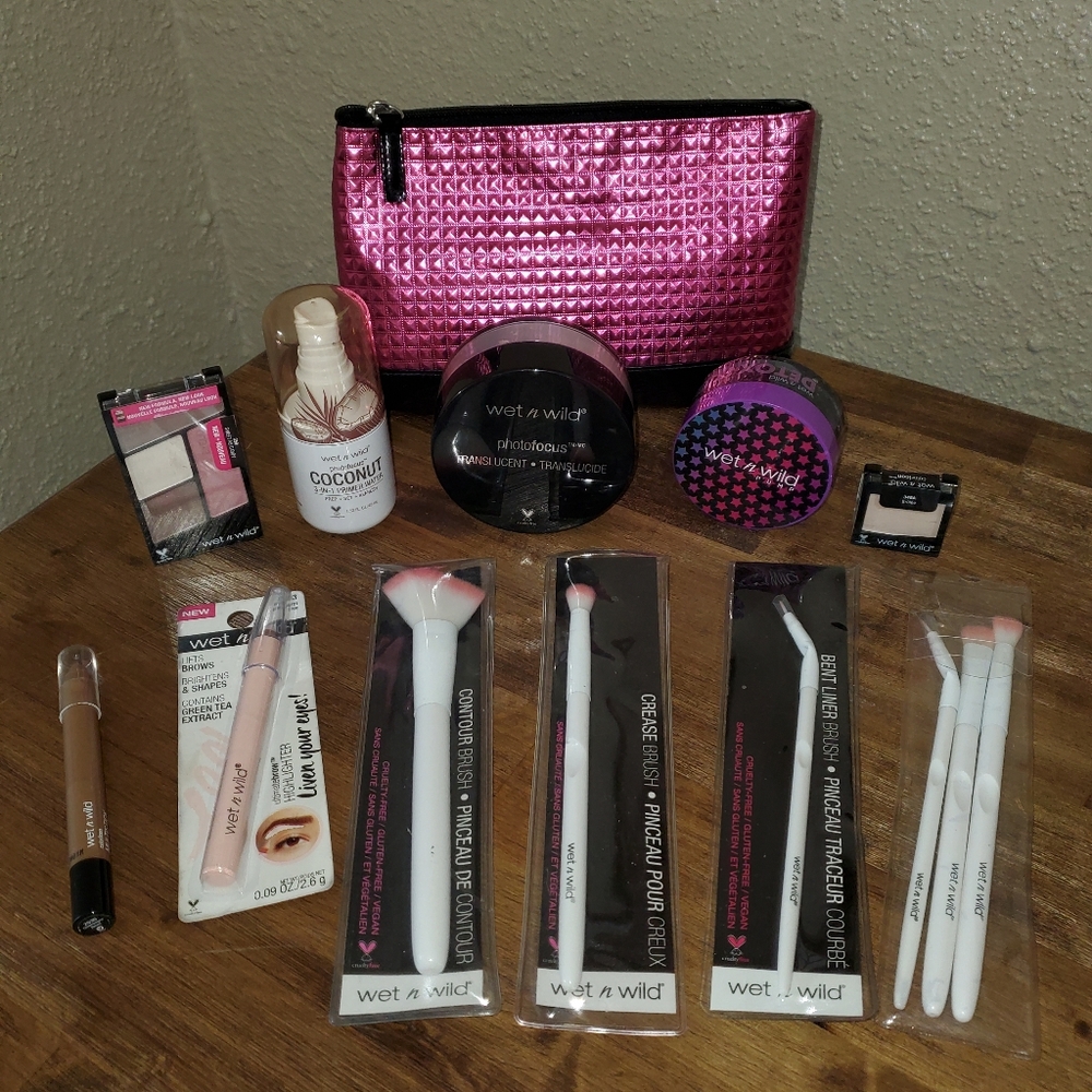 14 Wet n Wild Makeup & Skincare Lot - Eyeshadow / Glitter Mask / Setting Powder - Picture 3 of 13